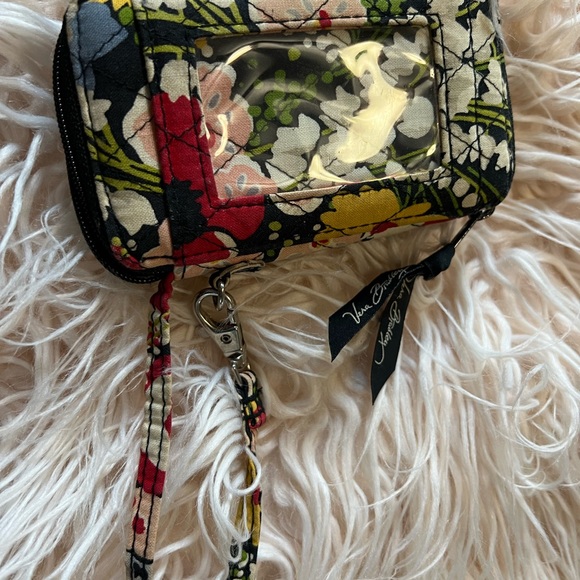 Vera Bradley Red & Black Floral Print Wallet - Picture 3 of 4